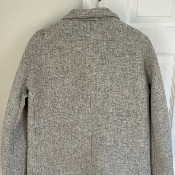 J.CREW Cocoon Coat Jacket Womens 6 Gray Italian Stadium Cloth Wool J5536 - Picture 12 of 15